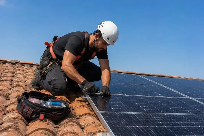 Maintenance et monitoring de panneaux solaires à Quarouble
